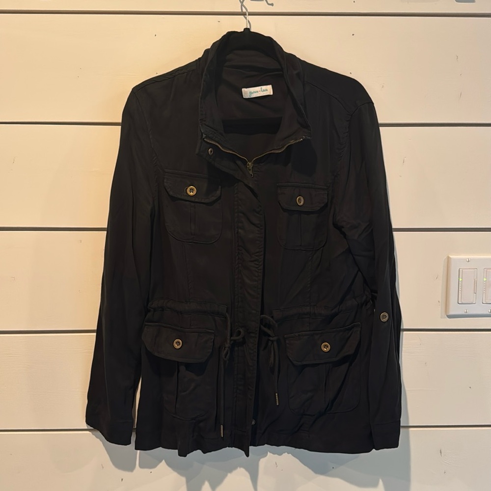 Grace & Lace Tencel Utility Jacket